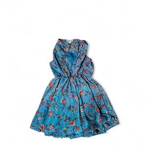 Knitworks Blue Floral Kids Casual Dress